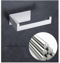 1PCS Bathroom Toilet Roll Paper Holder Towel Rack Cabinet Door Hook Self Adhesive Stainless Steel Kitchen Tissue Hanging Holder 2024 - buy cheap