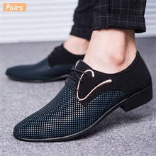 Zapatos informales transpirables con cordones para hombre, calzado plano, cómodo, de vestir, tallas grandes, para primavera y otoño, novedad de 2019 2024 - compra barato