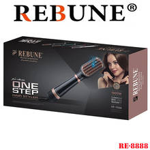 REBUNE RE-8888 1300W 200-240V Hair Styler One-Step Hot Air Styler Hair Dryer Volumizer Negative Ionic Electric Brush 2024 - buy cheap