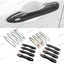 carbon fiber car door handle cover trims for toyota avalon xx50 2019 2020 2021 2022 accessories hybrid auto styling interior 2024 - buy cheap