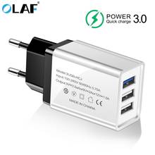 OLAF USB Charger 5V3A 3 Port USB Travel USB Wall Power Adapter EU Charger Charging For Huawei P20 Lite Samsung Phone USB Charger 2024 - buy cheap