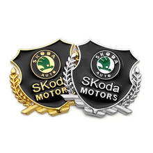 Car Styling 3D Metal Stickers Emblem Badge Decals For Skoda Kodiaq Superb Octavia A5 A7 2 Fabia Rapid Yeti Auto Accessories 2024 - compre barato