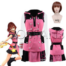 Disfraz de Kingdom Hearts 3 III para mujer y niña, traje de uniforme para Cosplay, vestido y peluca para Halloween, 6 uds. 2024 - compra barato