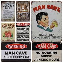 30X20cm Man Cave Vintage Metal Poster Motorcycle Cheers Retro Wall Stickers Home Decor For Bar Pub Club Tin Signs Rock H30 2024 - buy cheap