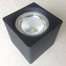 12 unids/lote regulable Downlight LED 10W 15W 25W 35W 50W 85-265V COB luz LED descendente montada en superficie 2024 - compra barato