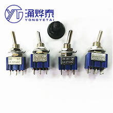 YYT 10PCS Toggle switch MTS-102/103 MTS-202/203 3Pin/6pin 2 gear 3gear rocker switch Navy blue 2024 - buy cheap