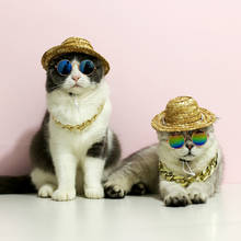 Модные милые кошачьи очки, собачьи очки, товары для щенков, для маленьких собак, кошачий глаз, солнцезащитные очки, фото, аксессуары 2024 - купить недорого