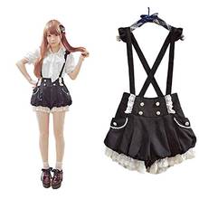 Shorts de renda de abóbora fofos para meninas kawaii lolita com suspensórios calças da lanterna loli 2024 - compre barato