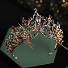 Bridal Tiara Hair Crown Wedding Crown Wedding Hair Accessories Crystal Rhinestone Crown Bridal Queen Diadem 2024 - buy cheap