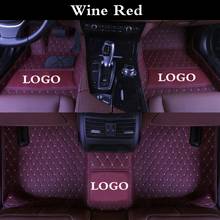 Car Floor Mats for Subaru Outback Crosstrek Impreza XV BRZ Forester Legacy TRIBECA WRX Automobile Carpet Cover Pads Wine Red 2024 - buy cheap