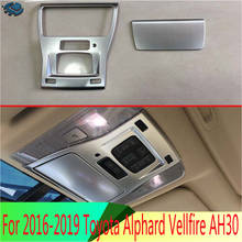For 2016-2019 Toyota Alphard Vellfire AH30 Car Accessories ABS Chrome Front Interior Lights Reading Lights Trim Cover 2024 - buy cheap
