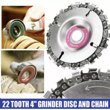 Inch Wood Carving Woodworking Chain Grinder Saws Disc Chain Plate Tool for 125MM/115MM Angle Grinding 5 or 4 inch 2024 - buy cheap