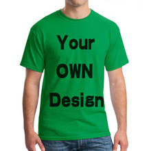 BTFCL индивидуальные для мужчин и женщин индивидуальные футболки принт как фото или логотип текст DIY свой собственный дизайн хлопок Harajuku зеленая футболка 2024 - купить недорого