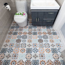 Self-adhesive floor wallpaper bathroom waterproof stickers 3d wallpaper floor tiles bedroom kitchen floor non-slip wall stickers 2024 - buy cheap