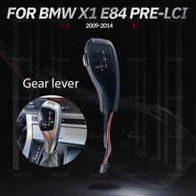 Perilla de cambio de marchas Led modificada automática, accesorio de repuesto negro, patrón de fibra de carbono LHD para BMW X1 E84 pre-lci 2009-2014 2024 - compra barato
