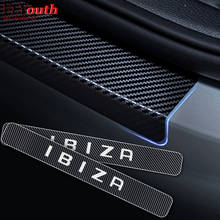 Car Accessories Carbon Fiber Door Sill Scuff Plate Guards Sills Stickers For Seat Ibiza Door Threshold Plate Auto Accessories 2024 - buy cheap