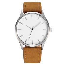 No Logo Men Watches Leather Band Quartz Wristwatches Men Sports Watches Fashion Casual Man Watch reloj hombre Relogio Masculino 2024 - buy cheap