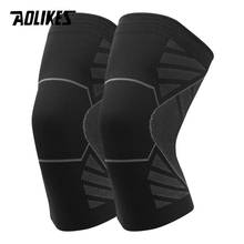 AOLIKES 1 Pair Nylon Elastic Sports Knee Pads Breathable Support Knee Brace Running Fitness Hiking Cycling Knee Protector 2024 - buy cheap