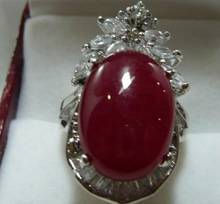 Женское кольцо с красным нефритом, размеры 6-9 2024 - купить недорого