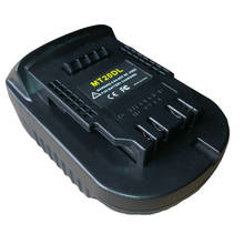 Mt20dl bateria adaptador para makita 18v bl1830 bl1860 bl1815 li-ion bateria para dewalt 18v 20v dcb200 li-ion bateria 2024 - compre barato