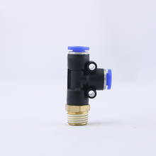 PD Pneumatic Fittings 4mm to 12mm Hose Tube 1/4" 1/8" 3/8" 1/2"BSP Male Thread T Shape Tee Air Connector Pipe Coupler 2024 - buy cheap