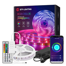 Tira de luces LED con música y Wifi, Kit de 44 teclas de colores RGB 5050 2835 SMD, Flexible, 5m, 10m, 15m, 20m, decoración 2024 - compra barato