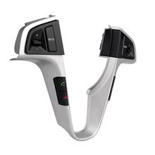 Botón de Control de volumen de Audio del volante del coche interruptor azul luz de fondo para Hyundai Verna Solaris 2024 - compra barato