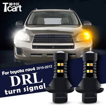 Car accessories For toyota rav 4 rav4 Daytime Running Light Turn Signal Car Led drl  2006-2012 2024 - buy cheap