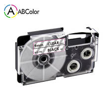 9mm XR-9X Label For CASIO XR-9X Label Tape Label Cartridge Black on Clear Printer Ribbon For CASIO KL-60 KL-60SR Label Maker 2024 - buy cheap