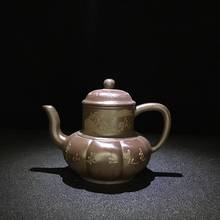 Collectible Fine Purple Clay Teapot ,High Quality Handmade Ming Yuan Style Yixing Kettle,Home Decoration Tea Pot Gift 400ML 2024 - buy cheap