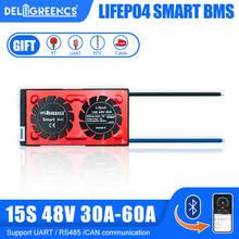 15S 48V LiFePO4 3.2V Smart BMS 30A 40A 60A Bluetooth 485 CAN UART LiFePO4 Batteries Low Speed EV RV 2024 - buy cheap