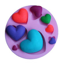 Silicone Heart Shape Wedding Valentine's Day Cake Mold Baking Pastry Decorating Tools Confectionery Cookies Chocolate Moulds 2024 - buy cheap