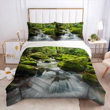 Modern Style Bed Linens Duvet Cover Set 2,3pcs Bedding Sets Quilt/Comforter/Blanket Covers Pillowcase Full Size 3D Landscape  2024 - buy cheap