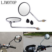 For Suzuki GSR 600 750 GSX S750 R 750 600 SFV SV 650 TL1000S Universal Motorcycle Mirrors Aluminum Chrome Round Mirror Long Stem 2024 - buy cheap