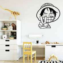 Cartoon Style One Piece Luffy Pvc Wall Decals Home  Accessories For For Kids Rooms Decoration Accessories Murals 2024 - buy cheap