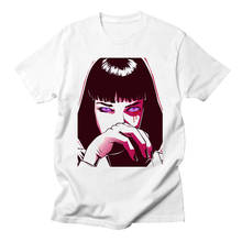 Pulp Fiction Mia Wallace Quentin Tarantino Casual T-Shirt Women Funny Style Streetwear Men Tshirts For Summer  2024 - buy cheap