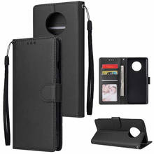 3 Card Slots Flip Leather Case for Oneplus 7T 7T Pro Magnetic Wallet Case for Oneplus 7 7 Pro Phone Piuch Bag with Strap 2024 - buy cheap