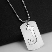 English initial letter J name symbol necklace detachable double layer text stainless steel English alphabet Family gifts jewelry 2024 - buy cheap