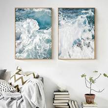 Ocean Wave Landscapes Canvas Painting Seascape Nordic Posters and Prints Home Decoration Living Room Wall Art Pictures Abstract 2024 - buy cheap