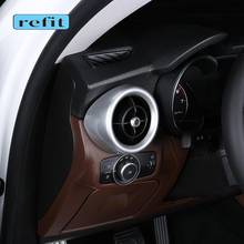 car Front air outlet modification cover dashboard air outlet Interior decoration shell sticker for Alfa Romeo Stelvio 2024 - buy cheap