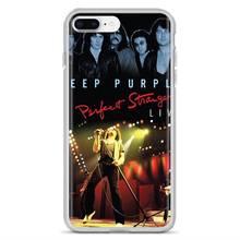 Темно-фиолетовый британский рок-постер музыкальной группы для iPhone 11 Pro 4 4S 5 5S SE 5C 6 6S 7 8 X XR XS Plus Max для iPod Touch мягкий кожаный чехол 2024 - купить недорого
