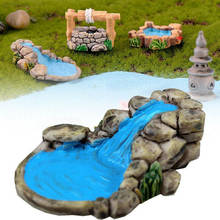 Mini Water Well Bridge Figurines Miniature Craft Fairy Garden Gnome Moss Terrarium Gift DIY Ornament Garden Decor 2024 - buy cheap
