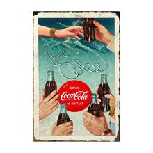 Coke Cola Bottle Revolution Metal Tin Sign Posters Diner Pub Cafe Restaurant Decor 8x12 Inch 2024 - buy cheap