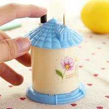 3 Color Lovely Creative House Shaped Automatic Toothpick Holder Container Pocket Toothpick Storage Box Dispenser Drop Shipping 2024 - buy cheap