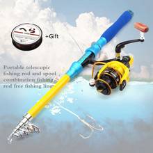 Promotion! 1.8M-3.0M Fishing Rod Portable Travel Spinning Rod and Spinning reel set carp pole  for Fresh Salt Water line gift 2024 - buy cheap