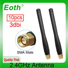 10 шт. оптовая продажа wifi 2,4 GHz антенна 3dbi SMA разъем 2,4 ghz антенна wi fi Антенна Omni антенны для маршрутизатора 2024 - купить недорого