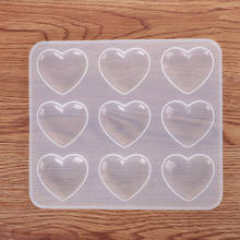 9 Heart Silicone Pendant Mold For Making Pendant Agate Necklace Jewelry Mold Handmade Resin Mould Casting Craft DIY Tool 2024 - buy cheap