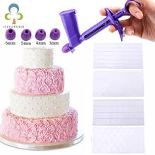 4pcs/Set Grid Transparent Texture Mat Fondant Cake Plaid Embossed Baking Texture Pearl Applicator Decoration Mold Cake Tools ZXH 2024 - buy cheap