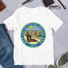 100% CottonCity Of Pawnee Indiana Graphic Tshirt Parks And Recreation Favorite Tv Shows Shirt Vintage 80s Summer Top Tees 2024 - buy cheap