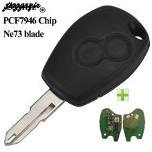 jingyuqin 2 Button Ne73 433MHz Transponder PCF7946 Chip Remote Fob Car Key Shell For Renault Vivaro Movano Traffic Master 2024 - buy cheap